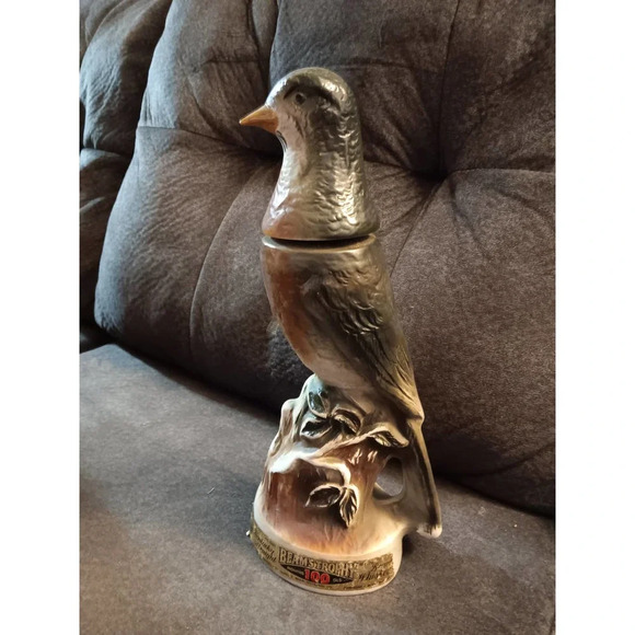 James B. Beam Other - Vtg 1969 James B. Beam Collectible Liquor Decanter Trophy Bird Robin Jim Beam